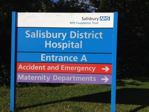 Salisbury Accident Compensation Claims. Specialist personal injury solicitors. Image of Salisbury district hospital site